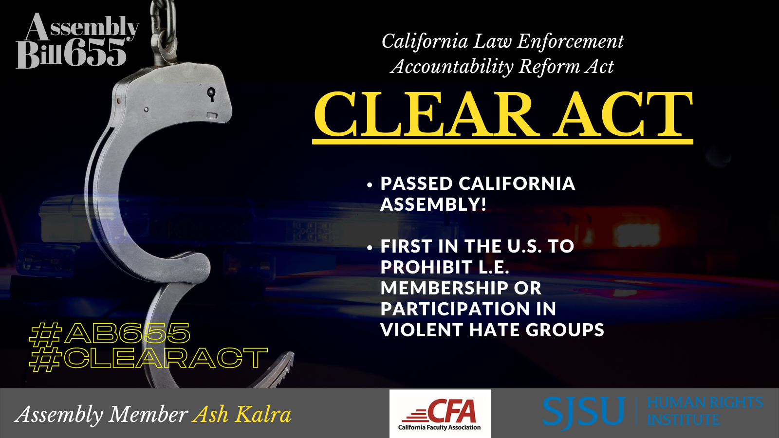 CLEAR ACT Infomational graphic for CLEAR ACT
