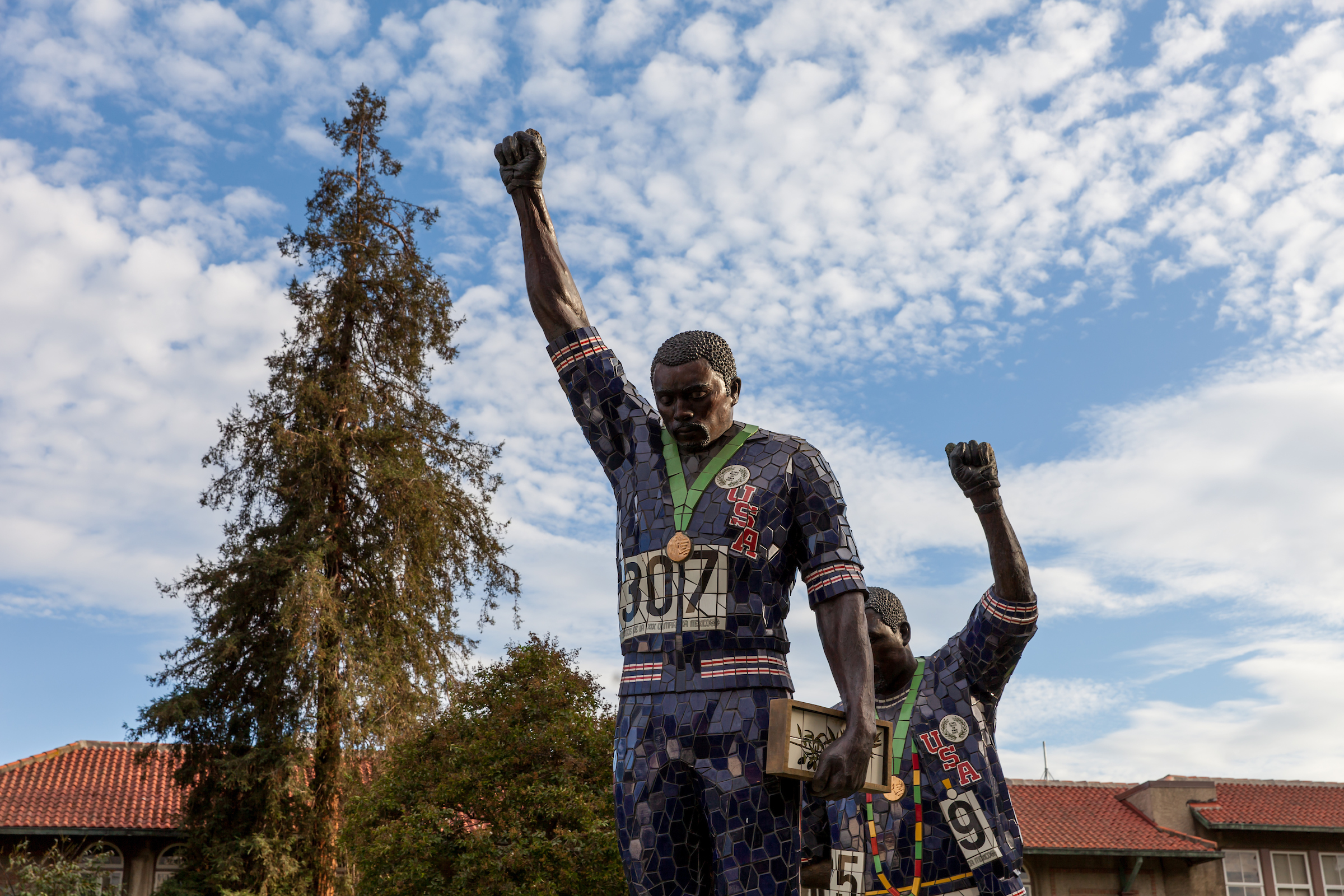 SJSU Tommie Smith and John Carlos Statue