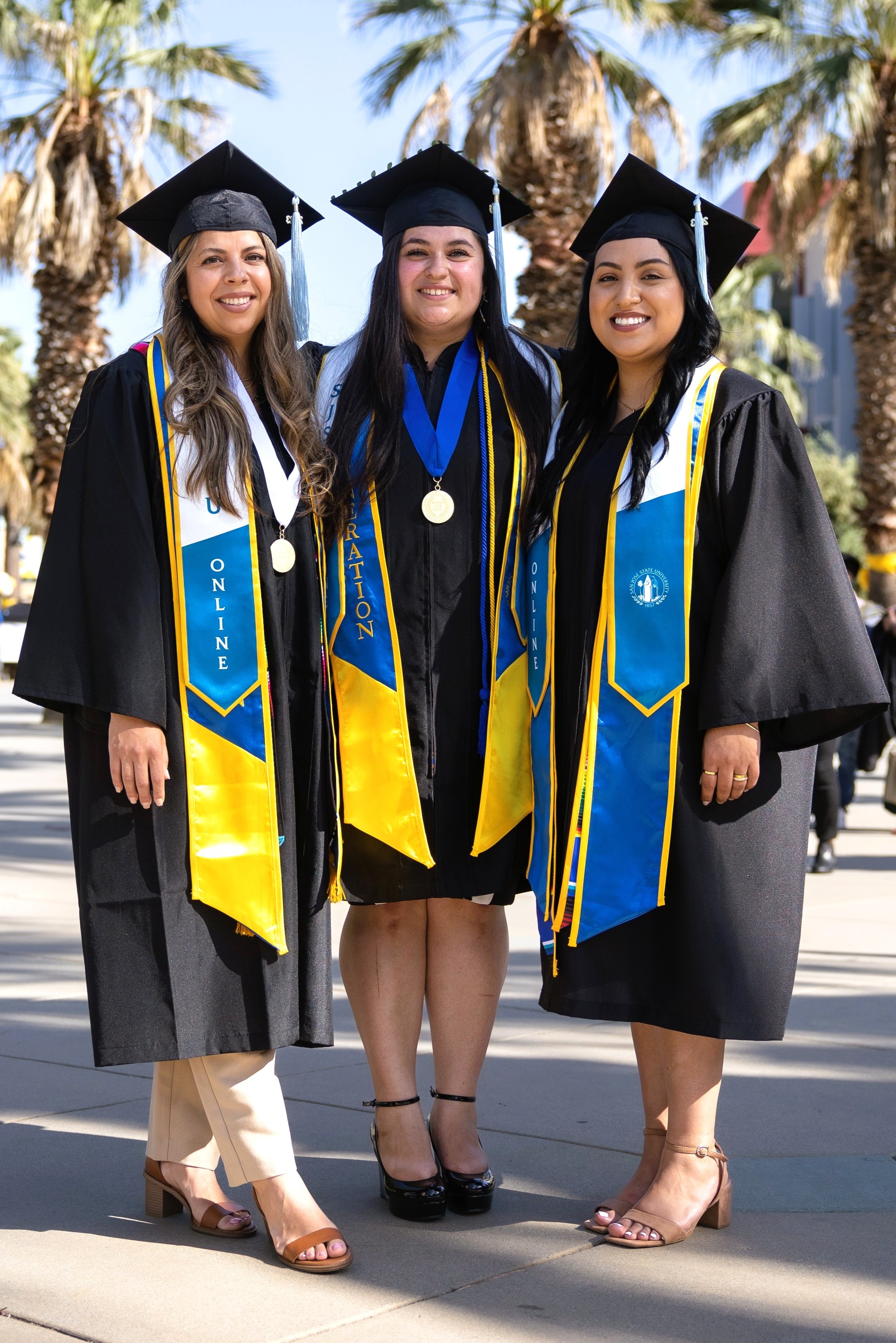 SJSU Online graduates smiling