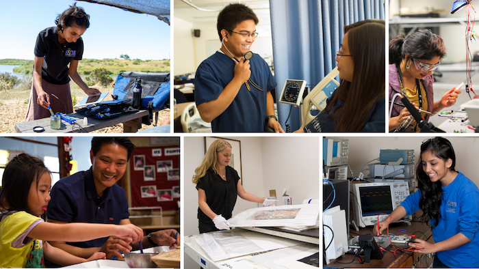 Image of students in SJSU sweater.