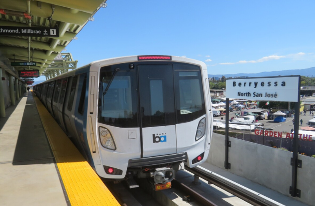 BART at Berryessa North San Jose Station